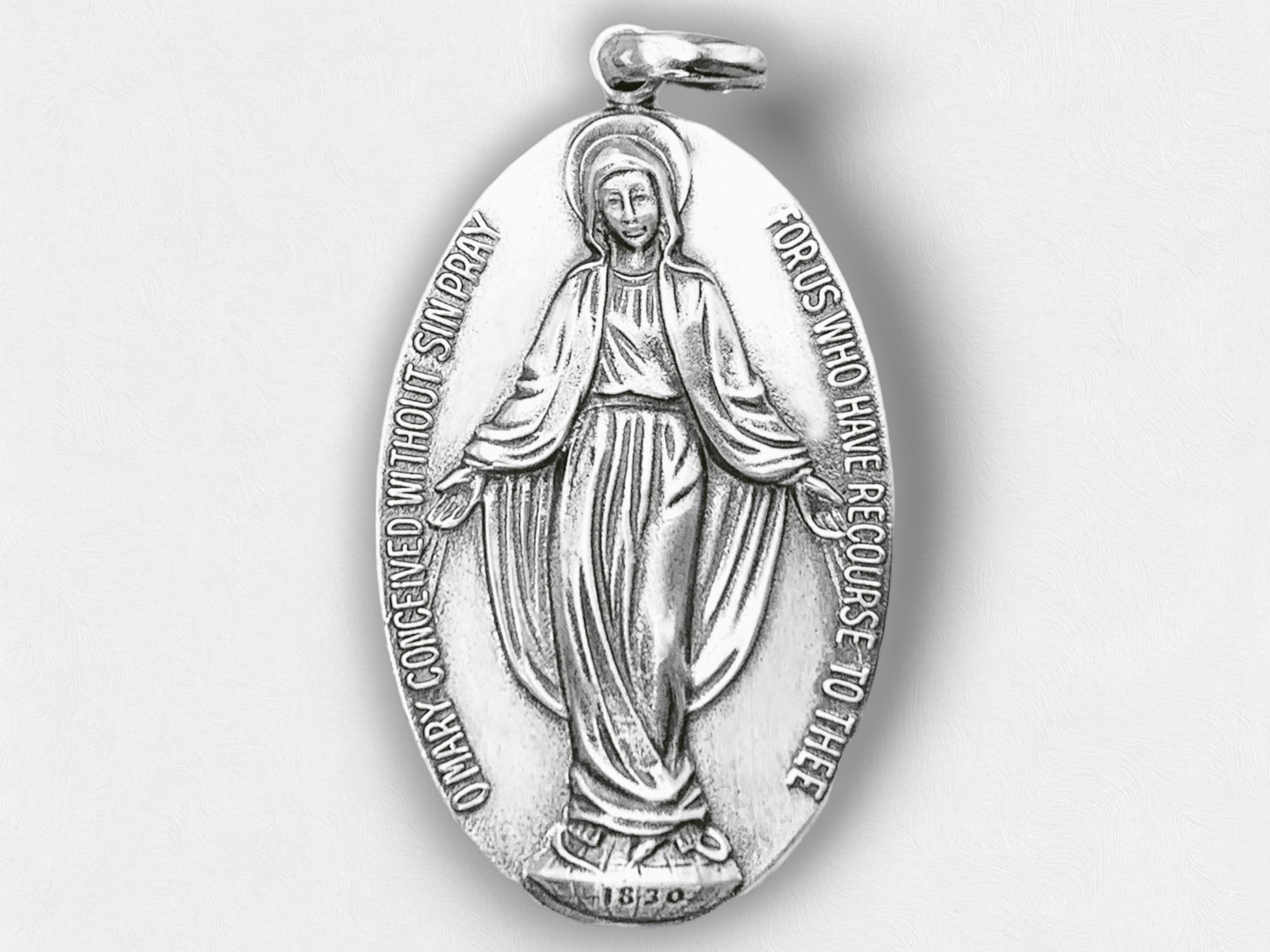 O mary conceived without sin 1830 pendant meaning sale