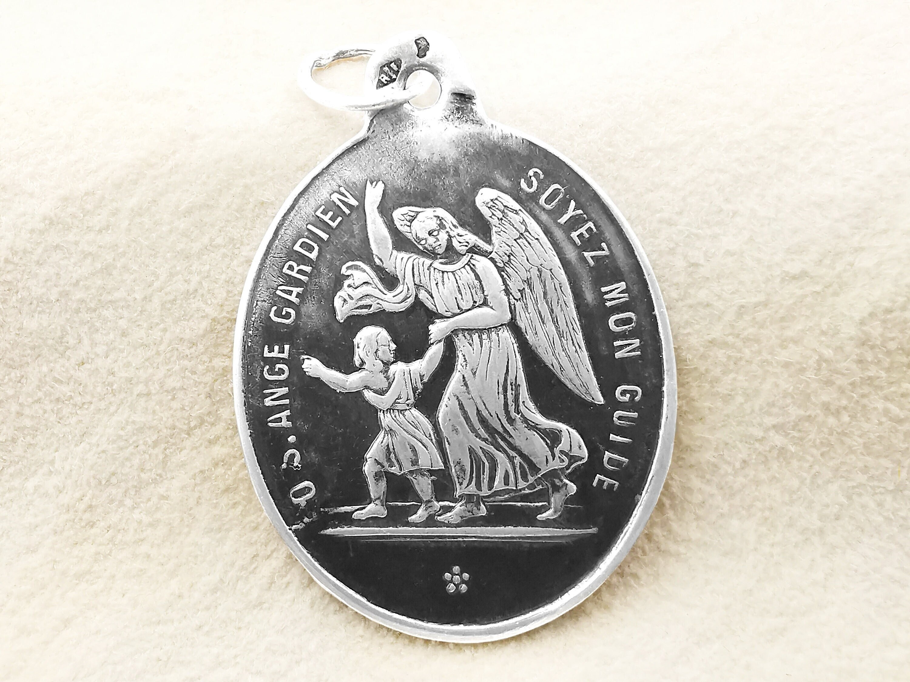 Médaille Antique Congrégation Des Saints Anges French Religious Medal Congregation Of The Angels Ste