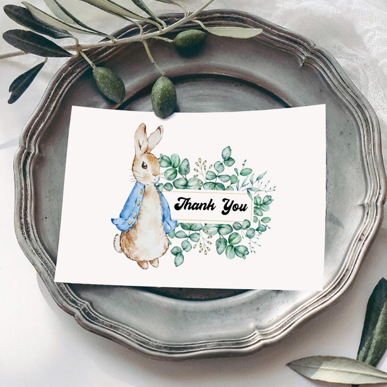 Clipart Peter Rabbit | Aquarel bloemen konijn png | Beatrix Potter-kunstafbeeldingen | Schattige konijntjeslijst | Bloemenlijst babykamer | WPRC78 afbeelding 9