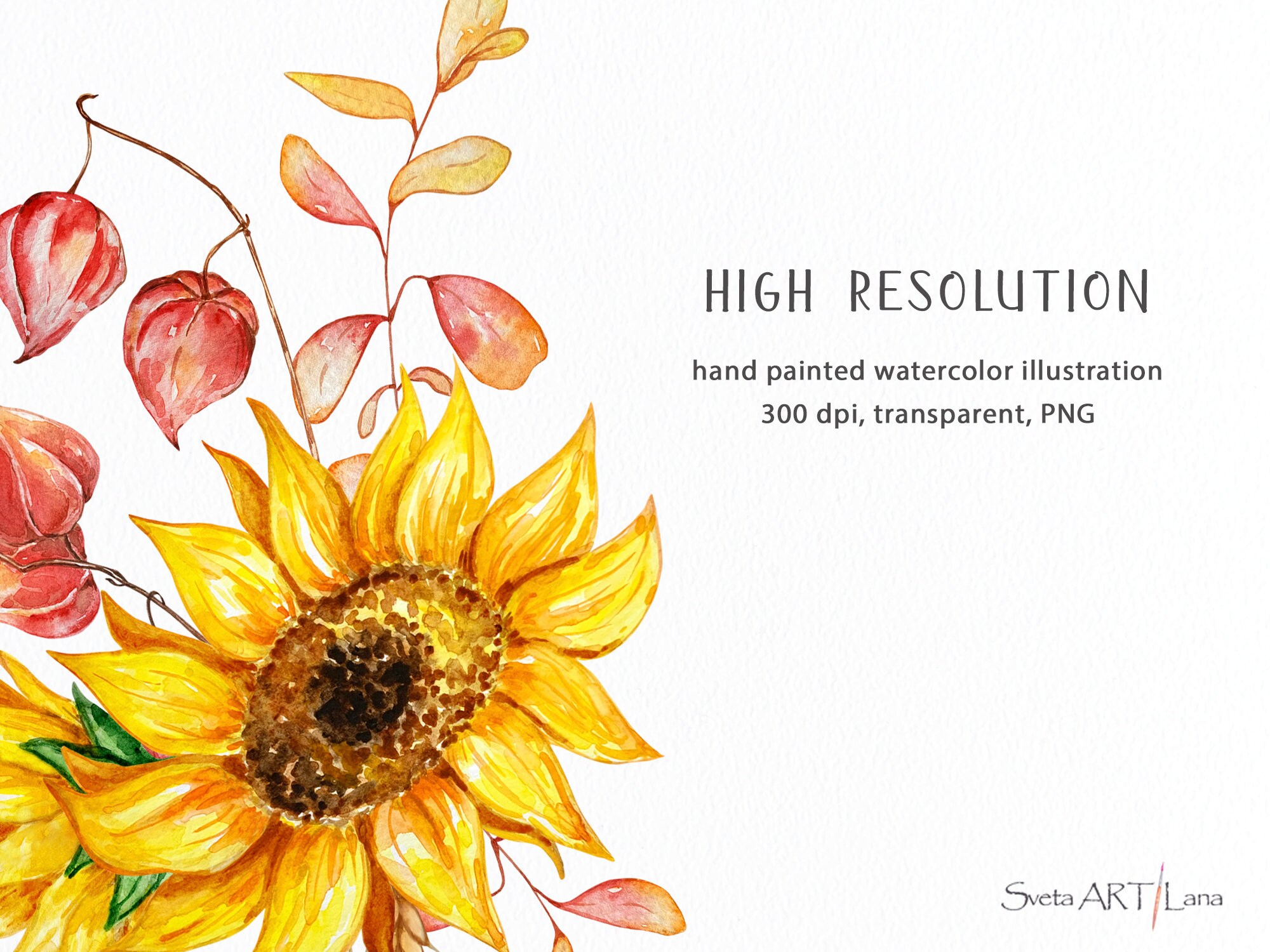Autumn Watercolor Clipart | Fall Clipart | Orange Pumpkins | Autumn ...