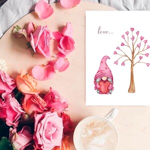 Valentine Gnomes PNG Clipart | Watercolor Valentines Day | Gnome Couple ...