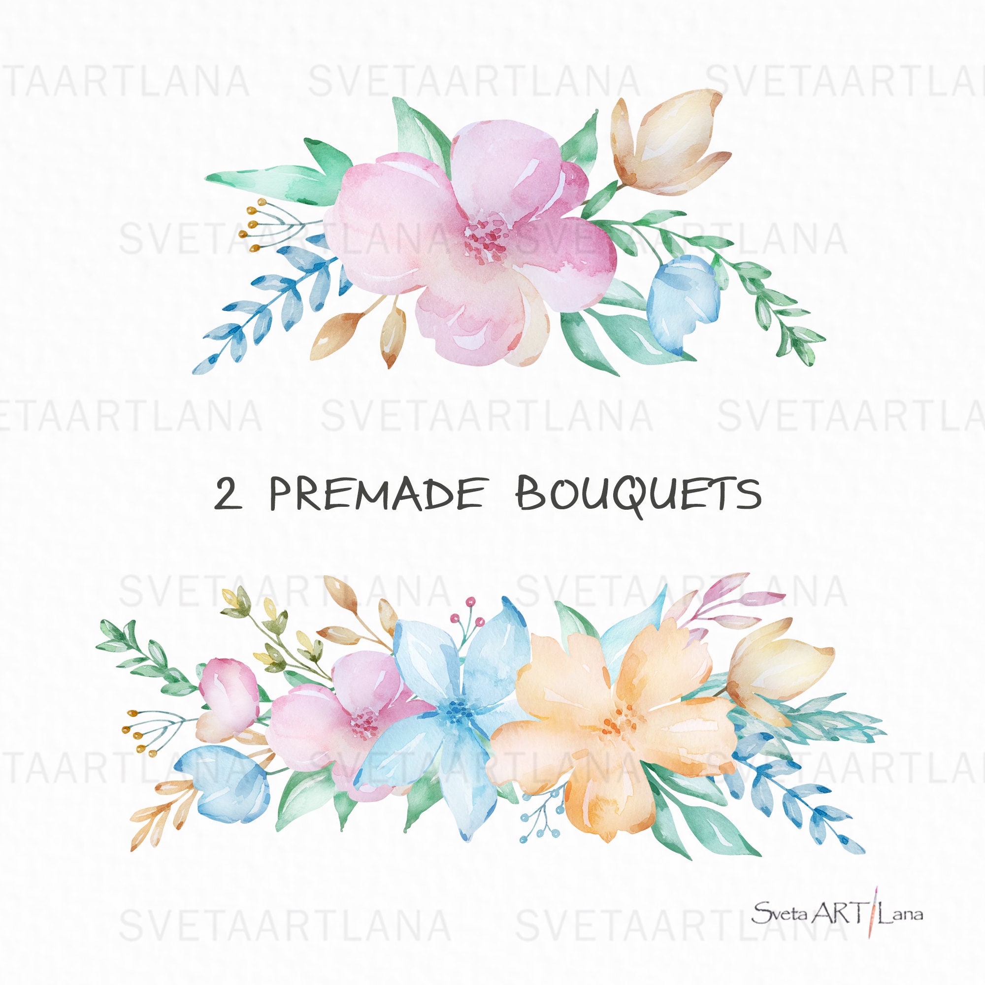 Watercolor Cute Easter Clipart | Farmhouse Clip Art | Easter Eggs ...
