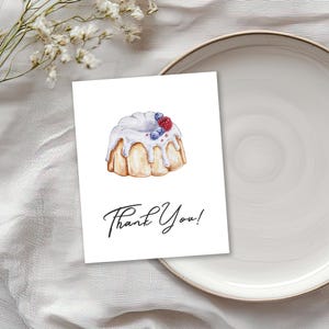 Watercolor pastries PNG