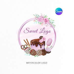 Bakery Logo Chocolate Cake | Strawberry Chocolate | Cakesicle logo | Sweet Treats Logo Design | Chef Logo | custom logo | Home Bakery Logo