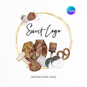Heart Breakable Chocolate Logo | Strawberry Chocolate | cakesicle logo | Bakery Treats Logo Design | Sweet Logo | custom logo | Bake Logo