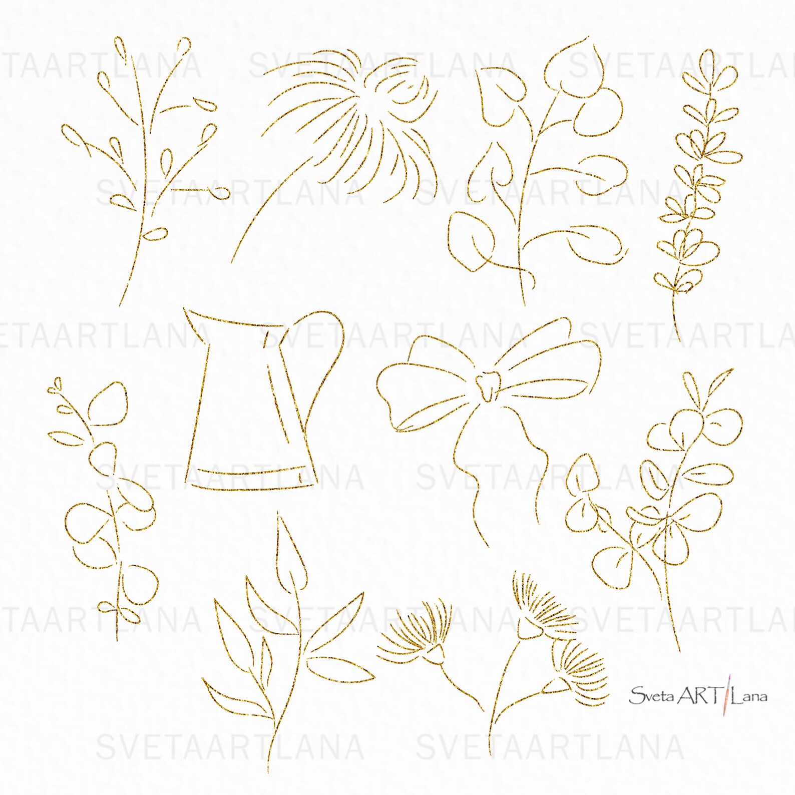 Watercolor Eucalyptus Clipart | Greenery Floral Clipart Png | Evergreen ...