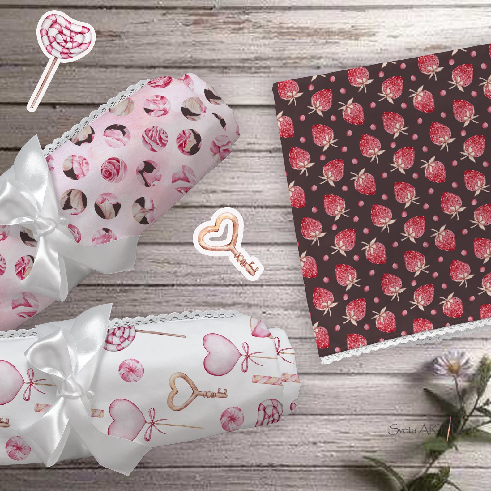 Watercolor Valentines Digital Papers | Valentines Day Seamless Pattern ...