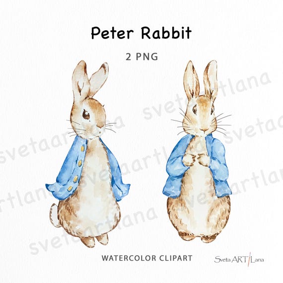 ピーターラビットのクリップアート | 水彩画のピーターラビット PNG