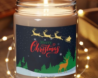 Holiday candle, Christmas candle, Soy candle, Candle, Candles, Christmas Decor, Christmas Gift,  Holiday Candle, Home, scented candle