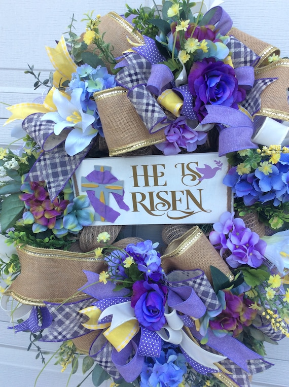 He Is Reason, Easter Wreath, Christian Wreath, Easter Decor, Christian Decor, Front Door Easter Hanger, Front Door Christian Hanger,