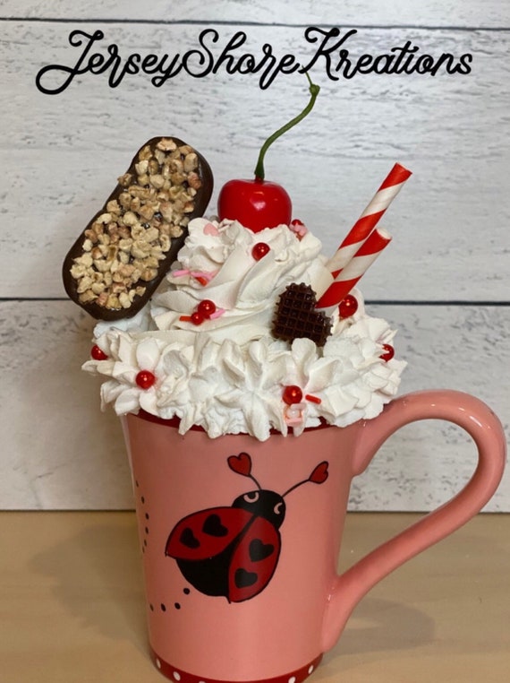 Valentines Fake Drink, Fake drink, coffee bar Decor, kitchen faux drink, kitchen fake decor, tier tray decor, photo prop
