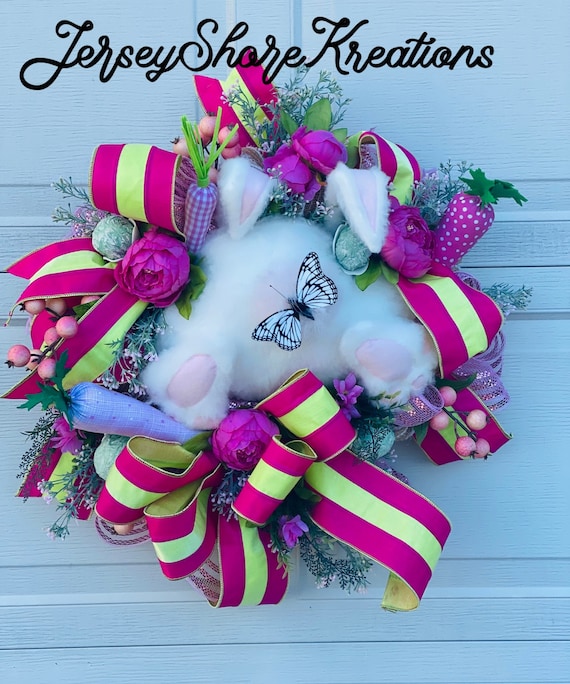 Bunny Butt, Front Door Easter, Front Door Spring, Easter Wreath, Bunny Butt Wreath, Spring Wreath, Summer Wreath