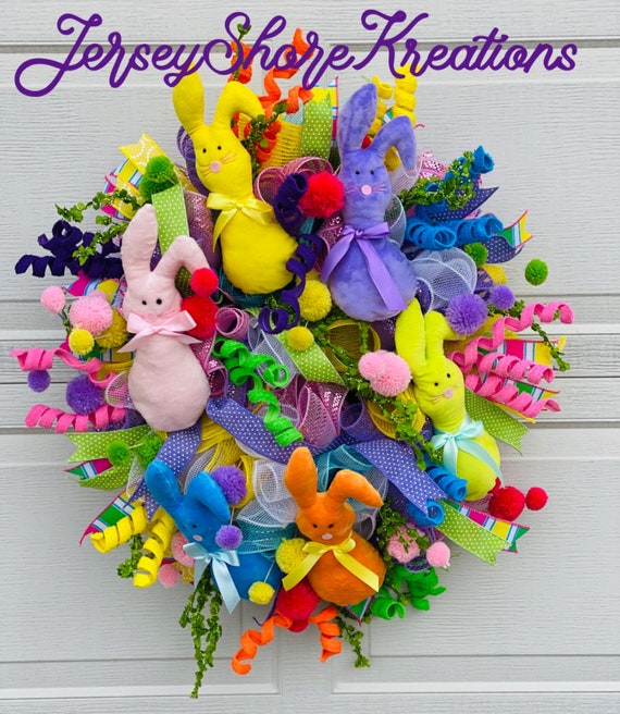 Easter Wreath, Easter Swag, Easter Decor, Easter Bunny Wreath, Spring Wreath, Spring Decor, Front Door Hanger