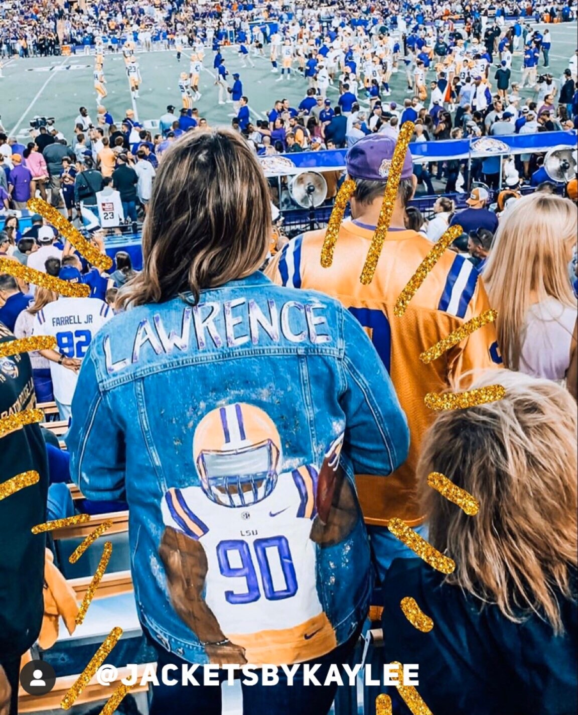 Custom Painted Football Player Jacket Etsy