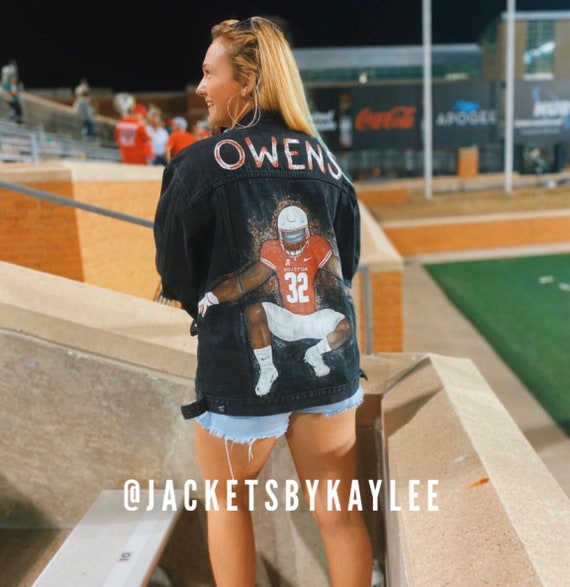Custom Painted Football Player Jacket Etsy