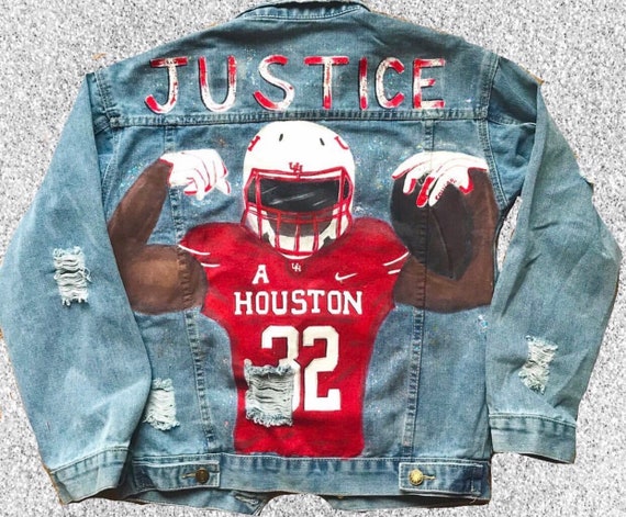 jean jacket football