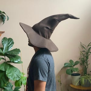 White Felt Witch or Wizard Pointy Hat: Mage, Sorcerer, Custom Variety of Colors & sizes image 6
