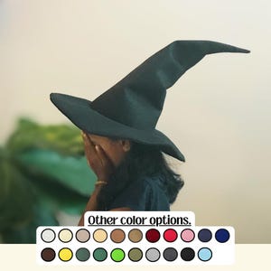 Custom Customizable Felt Witch Hat: Renfaire Costume, Cosplay, Halloween