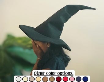 Custom Customizable Felt Witch Hat: Renfaire Costume, Cosplay, Halloween
