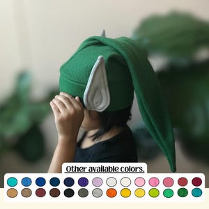 フリース製ピクシーハット - 手作りエルフ妖精コスチューム（コスプレ、ハロウィン、子供、大人、ペット用）