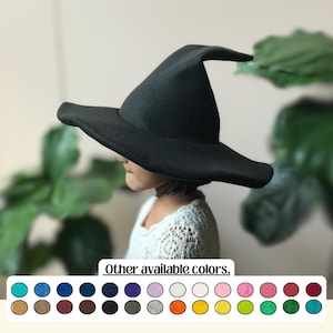 Casual Witch or Wizard Hat : Classic Pointed Custome Costume, Variety of Colors & sizes