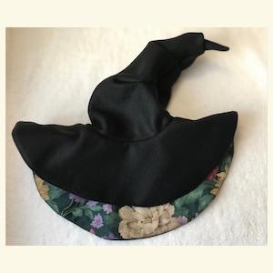 Slouchy Brim Witch Hat – Floppy Not Stiff Forest Wizard Hat – Custom Fleece Mage Fantasy hat for LARP, Ren Faire, Cottagecore & Naturecore