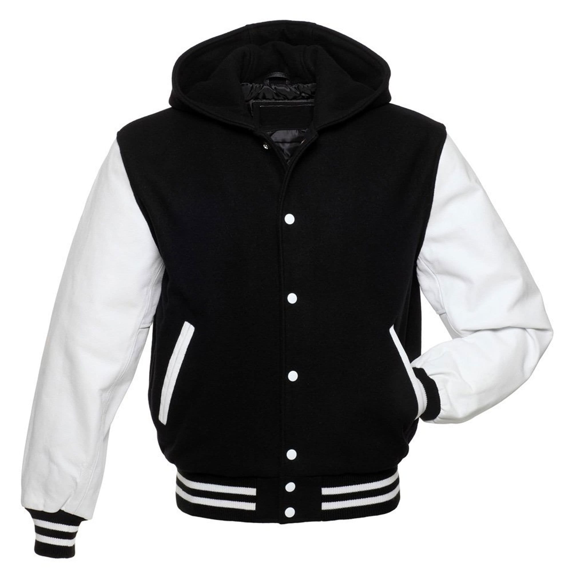 Custom Hooded Varsity Jacket Etsy Canada
