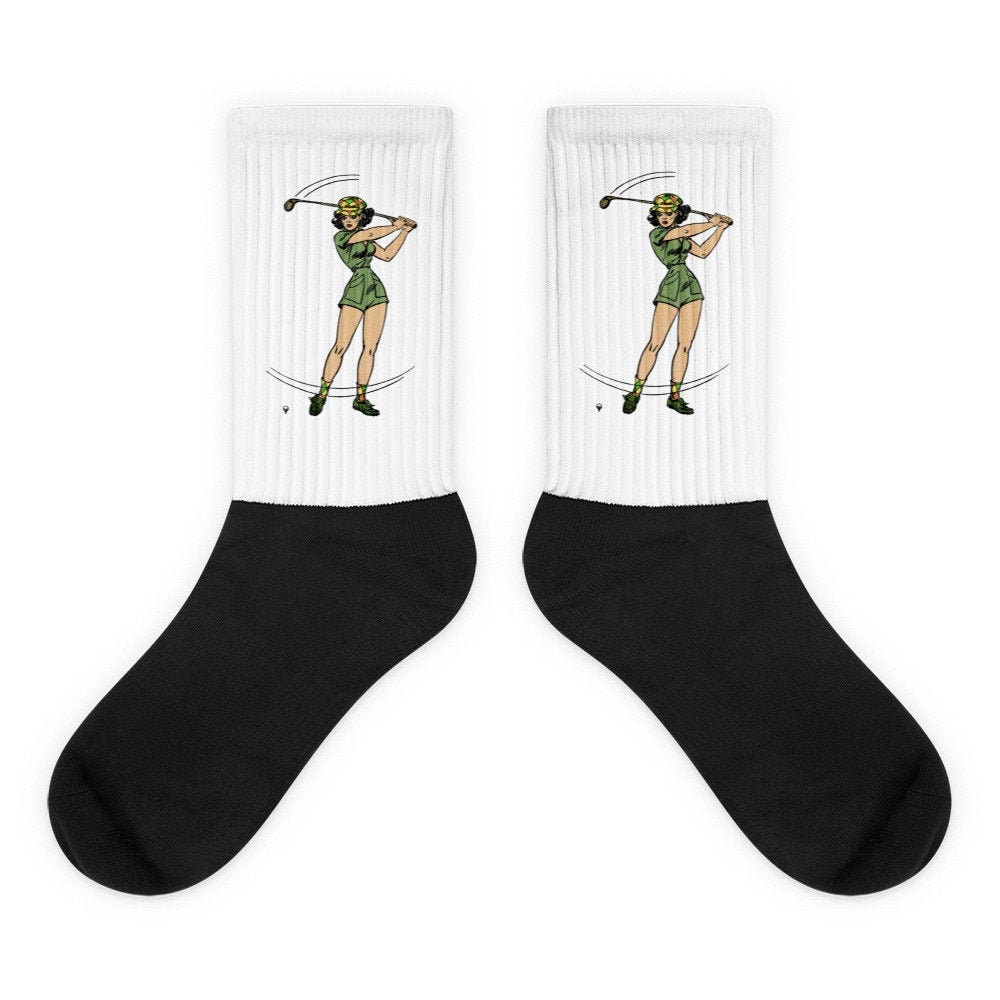 Women's Cartoon Cute Golf Socks Great Gift Sport Socks Etsy