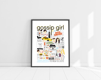 Gossip Girl Poster Etsy Gossip Girl Poster Etsy