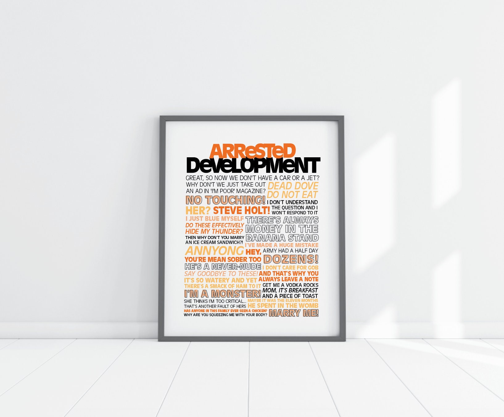 Arrested Development (2003)- Polaroid / Minimalist Poster em 2023