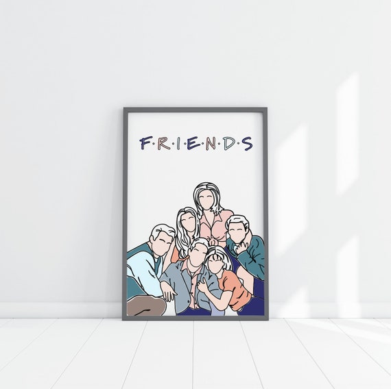 Affiche Art Friends Characters 30x40cm