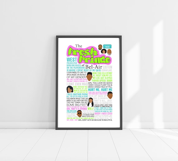 Fresh Prince Of Bel Air Tv Show Quotes Poster Quotes And Etsy Denmark