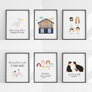 TV Show Quotes Poster - The Rose’s - Gift for Schitt’s Creek fan - Simply the Best - Fold It In - David, Alexis, Moira, Johnny