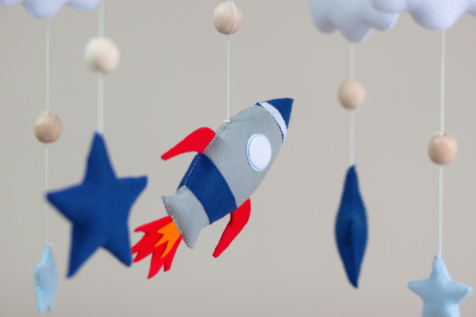 Space Baby Mobile Rocket mobile Spaceship mobile Navy baby Etsy