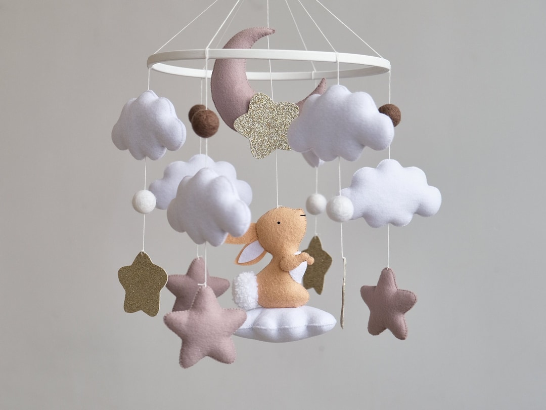 Bunny Mobile Baby Mobile Cot Mobile Crib Mobile Décor de chambre denfant -   France