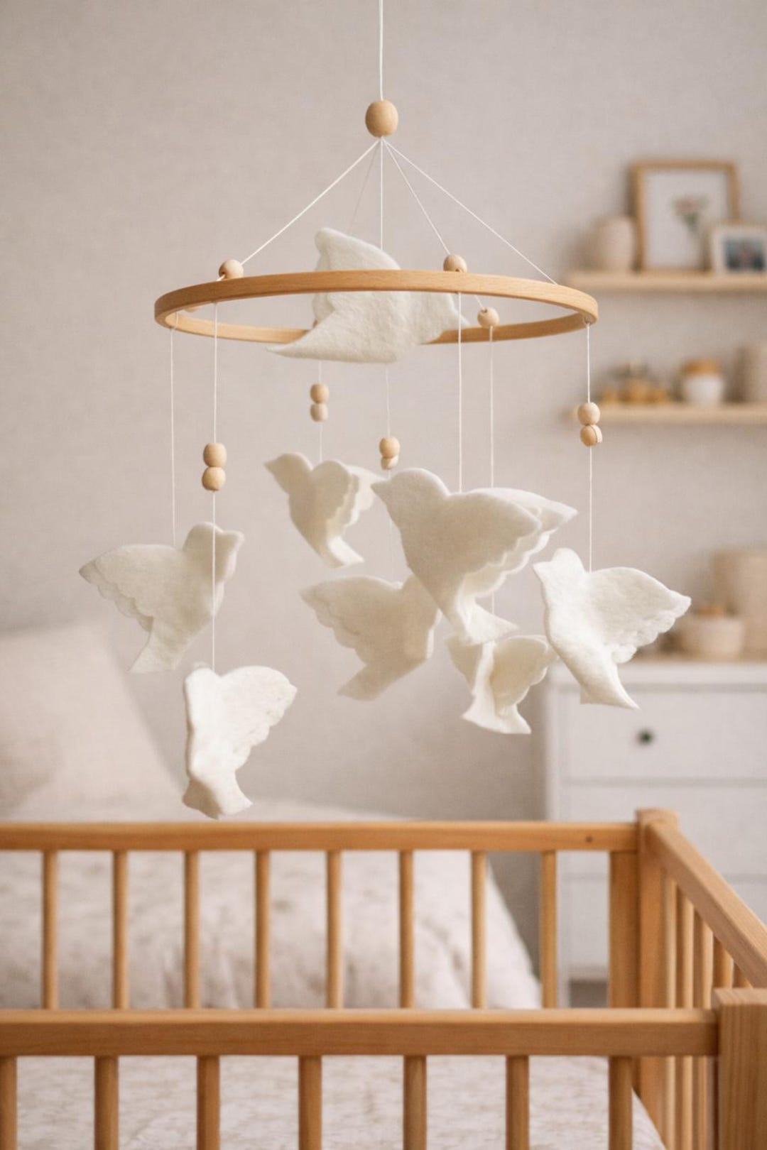 Bird Baby Mobile – Felt Nursery Decor, Handmade Hanging Mobile - Etsy