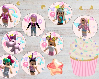 Cake Toppers Roblox Meep Personalized Edible Print Premium Cake Topper Frosting Sheet 5 Size Home Garden - roblox girl cake topper