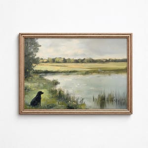 ヴィンテージヨークシャーテリアの絵画：ヨーキー犬の肖像画アート