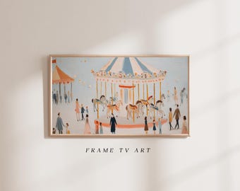 Vintage Carousel Frame TV Art (Digital Download)