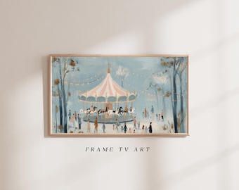 Vintage Carousel Frame TV Art (Digital Download)
