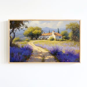 French Country Wall Art | Provence Landscape Vintage Painting Art Print | Farmhouse Decor | Unique Gift for Her | Digital Download
