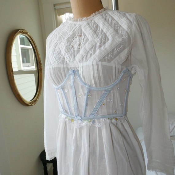 Victorian Nightgown, Edwardian Night Gown, 1900s-i