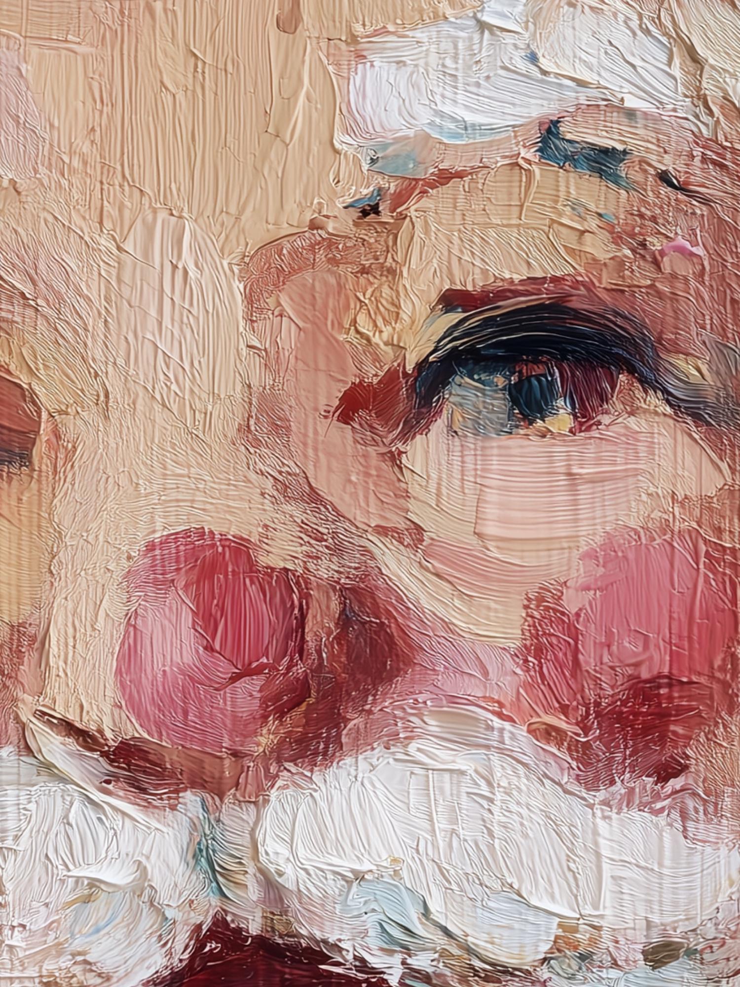ヴィンテージサンタクロースの絵画｜クリスマス印象派ウォールアート