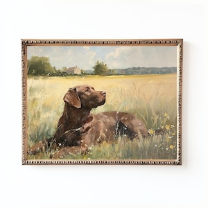 ヴィンテージヨークシャーテリアの絵画：ヨーキー犬の肖像画アート