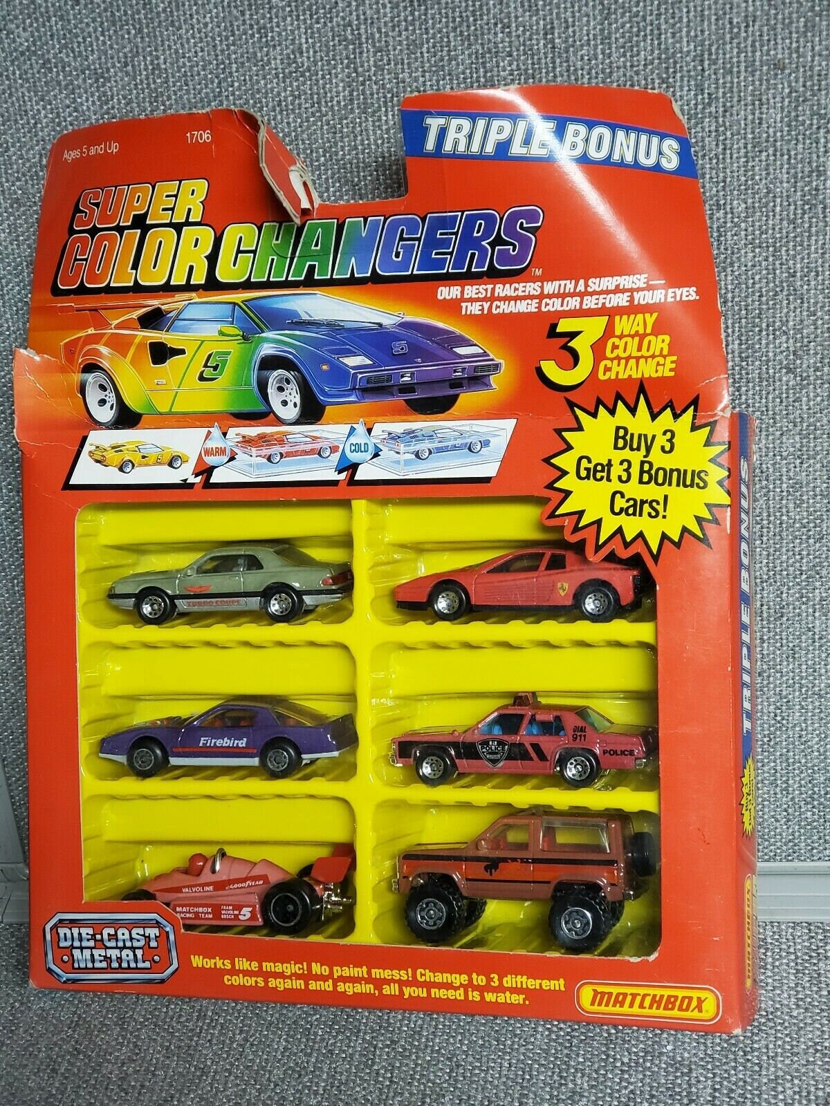 color changing matchbox cars