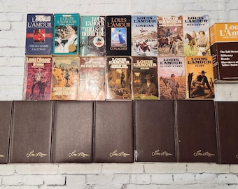 Vintage Louis L'Amour Bestselling Western Writer Paperback / Leatherbound Book - U PICK