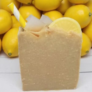 Glass of Lemonade Artisan Cold Process Bar Soap - Lemonade Scented