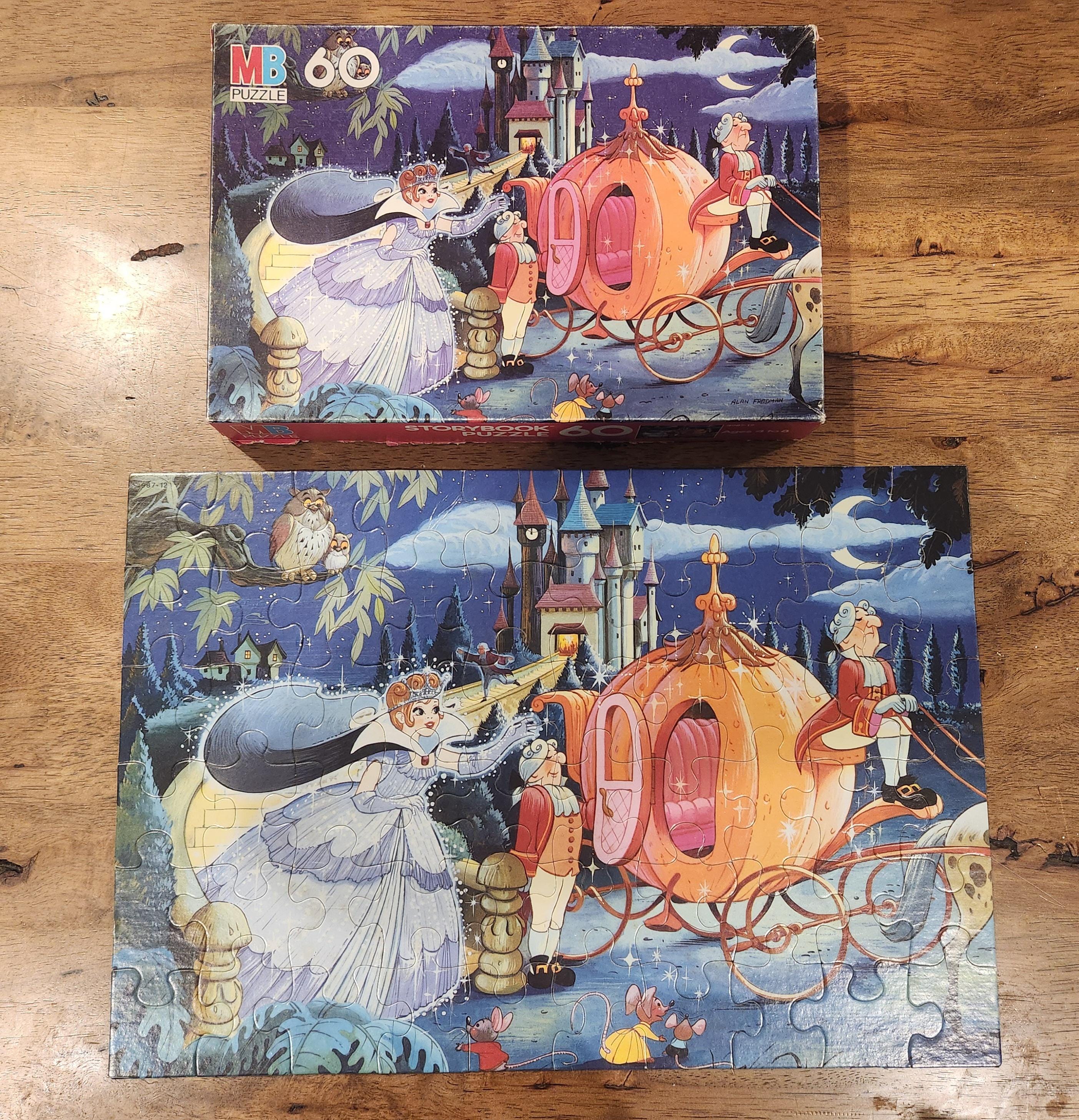 Vintage Cinderella Puzzle - Etsy