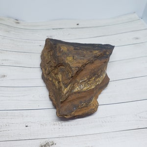 11 Ounce Natural Rough Chunk Tiger Eye Crystal Stone from Prieska, South Africa