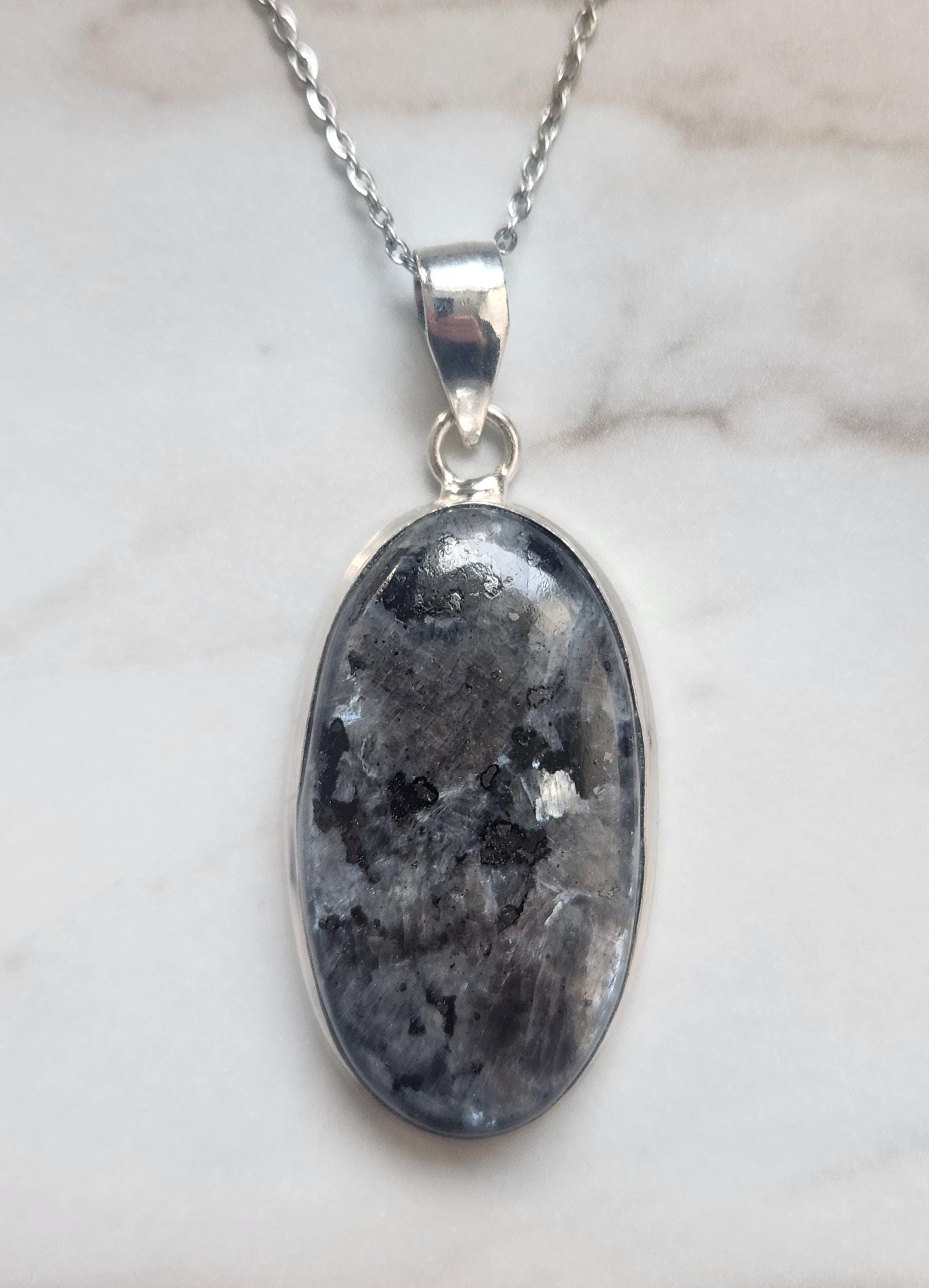 Larvikite Pendant - Etsy